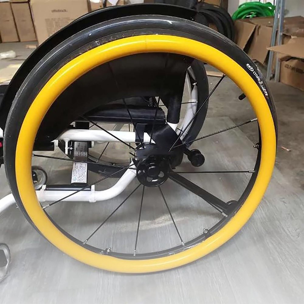 Wheelchair Push Rim Covers,Wheelchair Rim Grips,Non-Slip Wear-Resistant,Wheelchair Handrim Covers,for Improve Grip and Traction (Color : F, Size : 24in)