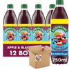Generic 12 x RobinsonnsNo Added Sugar Squash PMP 750ml (Apple & Blackcurrant) view 3