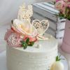 Jaciya Wedding Cake Topper Rhinestone Metal Mr and Mrs Cake Topper Wedding Bride and Groom Bridal Shower Cake Decorations view 2