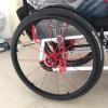 24Inch Wheelchair Rear Wheel Cover Protective Sleeve Wheelchair Push Rim Covers Wheelchair Rear Wheel,Black view 2