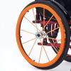 24Inch Wheelchair Rear Wheel Cover Protective Sleeve Wheelchair Push Rim Covers Wheelchair Rear Wheel,Orange view 1