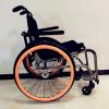 24Inch Wheelchair Rear Wheel Cover Protective Sleeve Wheelchair Push Rim Covers Wheelchair Rear Wheel,Orange view 2