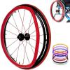 Wheelchair Push Wheel Covers,Wheelchair Push Rim Covers, 24-Inch Rear Wheel Sports Wheelchair Cover, Silicone Hand Push Cover, Wear-Resistant, Improve Grip and Traction (Color : C) view 1