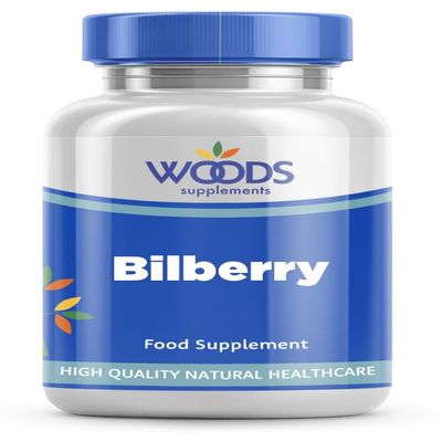 Bilberry 250mg (180 Tablets) from Woods Supplements | Bilberry is Highly Nutritious and Packed with flavonoids | Eye Support | Suitable for Vegetarians & Vegans | Highly Concentrated Formula
