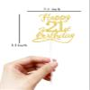 21 Birthday Cake Toppers-Gold Glitter, Funny 21st Cake Topper for Men,21 Cake Topper For Women, 21st birthday decorations,21st Birthday Cake Topper Twenty One view 2