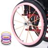 24Inch Wheelchair Rear Wheel Cover Protective Sleeve Wheelchair Push Rim Covers Wheelchair Rear Wheel,Light Pink view 1