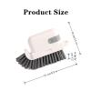 2 PCS Crevice Cleaning Brush Detachable Gap Cleaning Brush Tools Window Track Cleaning Tools 3 in 1 Hand-held Hard Bristle Brush with Tweezers for Window Track, Shower, Sink, Corner, Floor Lines view 2
