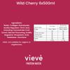 Vieve Protein Water 6x500ml - Wild Cherry | 20g Protein, Sugar Free, Fat Free & Dairy Free | A Ready to Drink Alternative to Protein Powders & Shakes | 6 Pack view 2