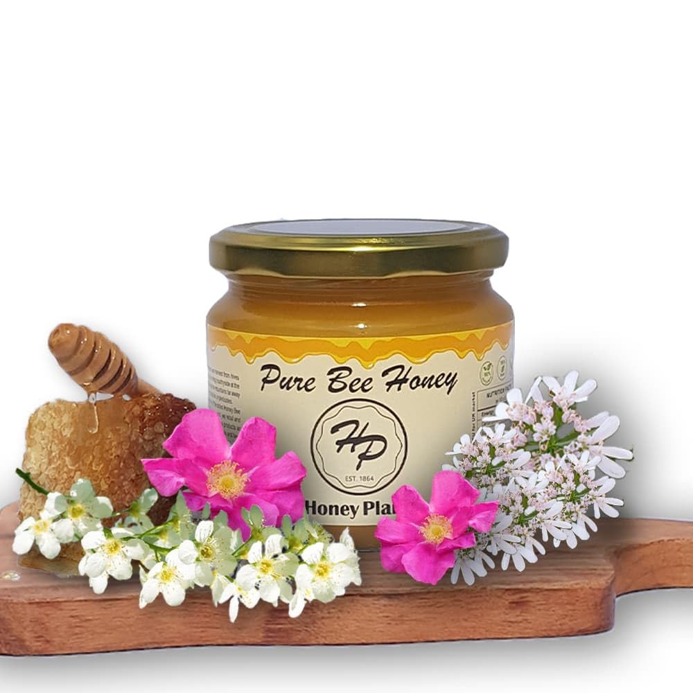 Natural Creamed Pure and Raw Honey from ECO/BIO Area Unheated,Unpasteraised,Unfiltered Mountain Honey harvested in our own Bee Farm (Small, 500, gram)