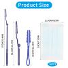 30 Pcs Fluffy Duster, Disposable Electrostatic Duster With 2 Handles and 1 Telescopic Pole, Blue Fluffy Dusters Refills, Disposable Cleaning Dusters Kit, Hand Duster Refill For Daily Cleaning view 2