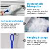 30 Pcs Fluffy Duster, Disposable Electrostatic Duster With 2 Handles and 1 Telescopic Pole, Blue Fluffy Dusters Refills, Disposable Cleaning Dusters Kit, Hand Duster Refill For Daily Cleaning view 3