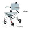 tall wheelchair Lightweight Wheelchairs Aluminium Alloy Transport Wheelchairs With Adjustable Pedal And Handbrake Manual Wheelchair Easy to operate view 2