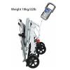 tall wheelchair Lightweight Wheelchairs Aluminium Alloy Transport Wheelchairs With Adjustable Pedal And Handbrake Manual Wheelchair Easy to operate view 3