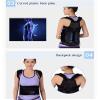 QZDCFC Adjustable Thoracolumbar Orthosis Back Brace Posture Corrector Breathable Lumbar Support Fixation Bracket for Back Pain Relie,XL (L) charitable view 4