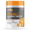 Childrens Vitamin C 200mg 120 Orange Flavour Chewable Tablets Kids Immunity by C.Defence, Made in The UK view 1