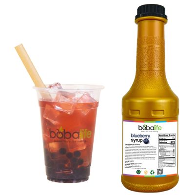 Bobalife Blueberry Bubble Tea Syrup (1.2kg) | 25-30 Servings (Variable Serving Size) | Premium & Authentic Ingredients | Vegan & Gluten Free