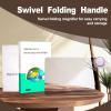 5X Magnifying Sheet for Reading, Fresnel Lens Magnifier Anti-Glare to Reduce Eye Strain, Perfect Handheld Tool for Kids Seniors and Low Vision Persons (Gray) view 3