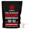 Creatine Monohydrate Powder by Stronglife - 1000 Grams (1kg), 200 Servings at 5 Grams, Micronised, Pure 200 Mesh, Unflavoured - Enhances Muscle Performance Power & Recovery (1000 Grams (1kg)) view 1