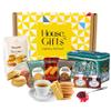 Afternoon Tea Hamper With Scones Mix, 40 Tea Bags, Jam and Traditional Scottish Shortbread & Biscuits | Cooking Food gift For Mum, Dad, Grandparents view 1