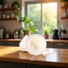 White Flannel Cloth Coffee Filter Strainers Reusable Flannel Coffee Dripper with Stainless Steel Handmade Coffee Accessories Reusable Coffee Filters Coffee Filters Coffee Machine Accessories view 3