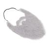 Grey Fake Beard Costume Facial False Beard Male Fake Whisker Playful Lightweight Plush Cloth Elastic Band Festive Party view 2