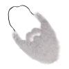 Grey Fake Beard Costume Facial False Beard Male Fake Whisker Playful Lightweight Plush Cloth Elastic Band Festive Party view 4