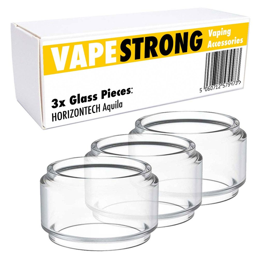 VapeStrong 3X Spare Bubble Bulb Glass Tube for HORIZONTECH Aquila Tanks and Kits, Fatboy Fat Boy