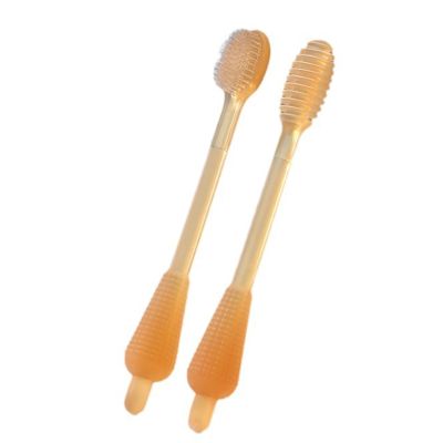 Silicone Baby Toothbrushes Set Toddlers First Toothbrush Infant Tongue Cleaner Anti-Slip Teeth Massaging Brush for 0-18M Baby Toothbrushes Set with Dust Cover