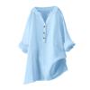WILLBEST Womens Hawaiian Shirts Asymmetric Jumpers for Women UK Pullovers Shirts Tops Ladies v Neck Jumpers Womens Sexy Lingerie UK Long Sleeve Tops 2024 Cotton for Women Pullover Shirt Blouse view 1