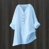 WILLBEST Womens Hawaiian Shirts Asymmetric Jumpers for Women UK Pullovers Shirts Tops Ladies v Neck Jumpers Womens Sexy Lingerie UK Long Sleeve Tops 2024 Cotton for Women Pullover Shirt Blouse view 4