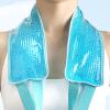 Makamsui Ice Pack for Neck Pain Relief, Gel Bead Cooling Neck Wraps Ice Packs Cold Compress and Hot Compress for Injuries Reusable Gel Neck Ice Pack Wrap Ice Pack for Neck Cold Packs Sky Blue view 2