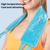 Makamsui Ice Pack for Neck Pain Relief, Gel Bead Cooling Neck Wraps Ice Packs Cold Compress and Hot Compress for Injuries Reusable Gel Neck Ice Pack Wrap Ice Pack for Neck Cold Packs Sky Blue view 3