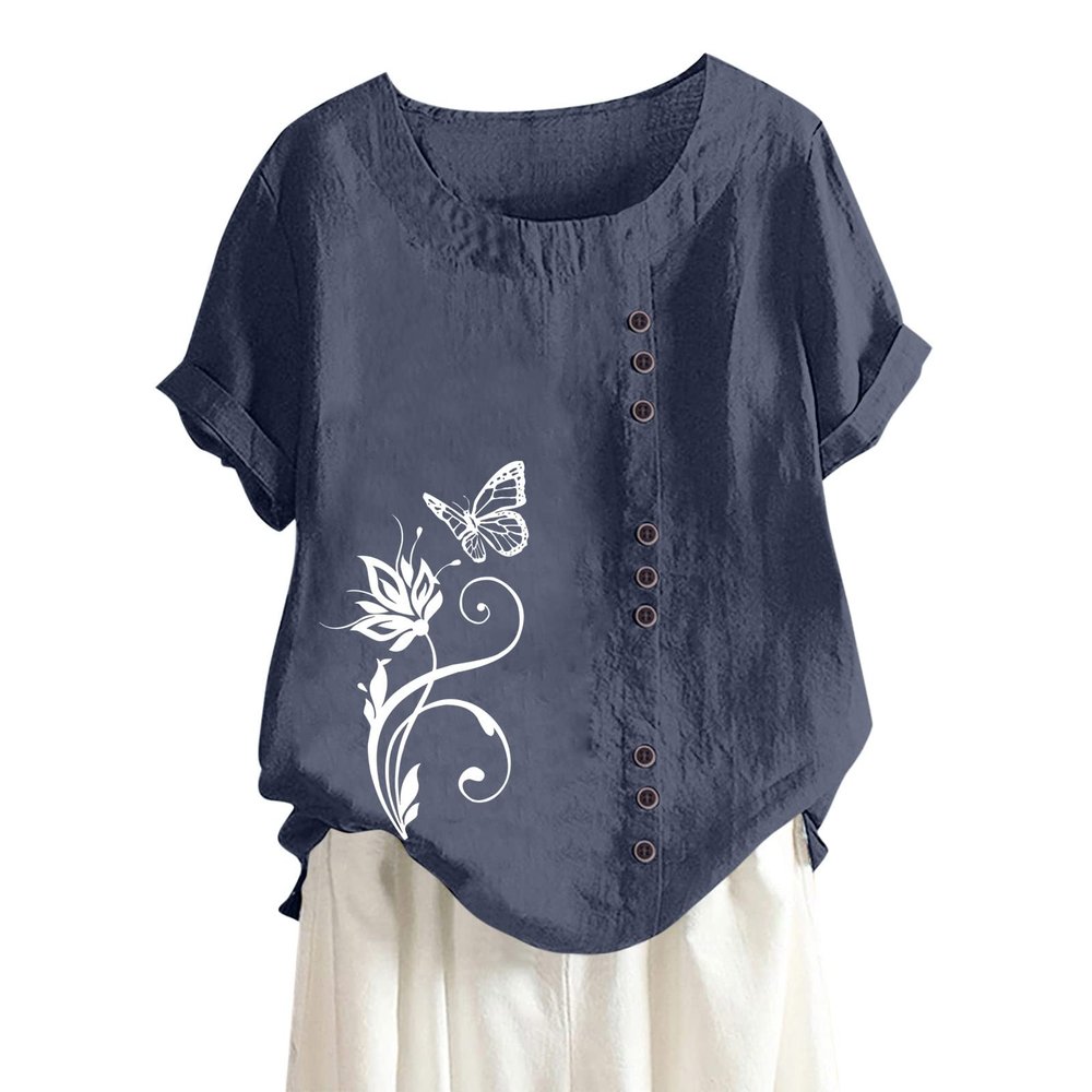Womens Tops Size 10 Women Cotton Jumper Shawl White Jumper Women Puff Sleeve Side Buttons Sexy Windbreaker Jacket Womens Vest Tops top Cotton Blouse darped Cowl Neckline Blue