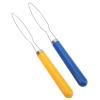 2PCS Button Hook, Wire Loop Button Hook Zipper Pull Assist Tool,Multi Color Mix Button Hook Helper,Portable Button Hook Tool for Sewing Tailoring view 3