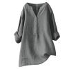 WILLBEST Plus Size Clothes Cotton Jumpers for Women UK Summer Summer Clothes for Women UK Loungewear Set Tshirts Collared lace up v Neck Relaxed fit Baggy Tops Black Sparkly Tops view 1