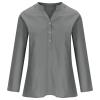 WILLBEST Plus Size Clothes Cotton Jumpers for Women UK Summer Summer Clothes for Women UK Loungewear Set Tshirts Collared lace up v Neck Relaxed fit Baggy Tops Black Sparkly Tops view 3