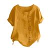 WILLBEST Summer Jumpers for Women UK Shirt Collar Cotton Jumpers 2024 Sweatshirts Jacket Coat Sports Tops for Women UK Linen Lined Shirts Fashion y2k Outfits Vest Tops Men Summer Outwear Coat view 1