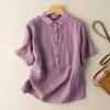 Summer wear for Women Women Coats Summer Tunic top Oversized Shirt Dress Cotton Jumper Men Puff Long Sleeve Hooded Sweatshirts Shirt Blouse Eyelet lace Women's Long Sleeve Tops Womens view 3