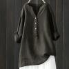 WILLBEST Sweatshirts y2k Fashion 2024 Casual Linen Jacket Mens Thick White Jumper Shirt Women Navy Jumper Women 1/4 Zipper roll-up Sleeve Summer wear for Tops Sweatshirt Cotton view 2