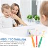 PLAFOPE 3pcs Boys and Girls Rotatable Toothbrush Boy Girl Toothbrush Tooth Cleaning Brush view 2