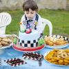 100Pcs Race Car Party Napkins Disposable Black and White Checkered Paper Napkins Race Car Birthday Party Supplies Racing Car Party Lunch Napkins for Baby Shower Birthday Party Decorations view 4