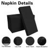 100 Pack Black Paper Napkins, Disposable Linen-Feel Guest Towels Cloth-Like Hand Towels, Soft, Absorbent, Paper Hand Napkins for Kitchen, Bathroom, Parties, Weddings, Dinners - 12" x 17" view 4