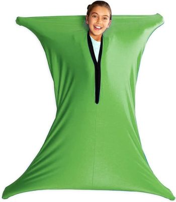 Sensory Sensory Sack (Medium), Body Sock, Calming Therapy Blanket, Sensory Toys Stress Relief, Anxiety, Autism, ADHD, ADD, Tactile Items For Therapeutic Play, Kids Fidget Toy, Body Pod ( Color : Grn