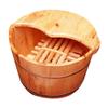UYDJAKX Natural Wooden Footbath Bucket,Pedicure Basin Foot Bath Barrel Binaural Wood Non-Cedar Wood Pedicure Basin Foot Washing Barrel Wooden Barrels lofty ambition hopeful Star of Light view 1
