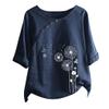 Women's Cotton t Shirts Cream Cardigans for Women UK Pullover Jumper Pink Checked Shirt Womens Gilet Cotton Printing Kimonos Long Sleeve Jersey Summer Clothes Women Ladies Cardigans Womens view 1