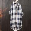 Ladies Black top red Cardigan Women Cute Clothes Waterproof Womens Shirt Plus Size Tunic Tops Open Front Zipper Waterproof Coat Men Pockets Hoodie y2k Buttons Satin Shirt Women Striped view 2