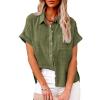 Women's Cotton Blouses Crochet Shrug Hippie Clothes Blouse Tops Jumper Dresses Summer Clothes for Women Cotton Linen Blouses for Women UK Ugly Sweatshirt Shirts Windbreaker view 2