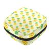 RODAILYCAY Period Bags for School, Sanitary Napkin Storage Purse, Zipper Menstrual Cup Pouch, Tampon Bags for Women Pineapple Yellow view 1