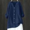 WILLBEST Cotton Shirt Pullover Sweatshirts Light Waterproof Jacket Women Ladies Tops Size 12 Shirt Jacket Coats Sweatshirts Pullover Tops Formal Cotton Outfits for Women Compression Men Summer view 3