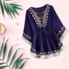 WILLBEST Cropped Jumper Golf Jacket Chunky Knit Womens Dressy Tops Sexy Print Costume Women Turtleneck 1/4 Zipper Lapel Collar Sweatshirt Eyelet lace Cotton Tops for Women UK Cotton Jumpers Womans view 3